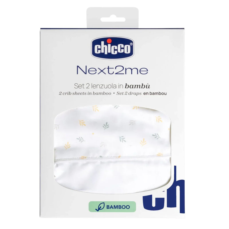 Bamboo crib sheets - 2 pieces - Chicco Next2Me