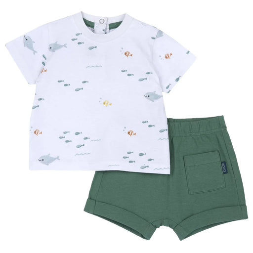 Chicco 2 PCS T.Shirt + Short Pants 35