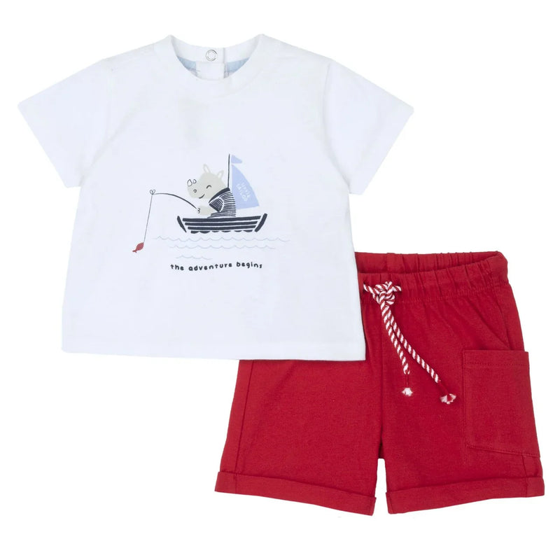 Chicco 2 PCS T.Shirt + Short Pants 75