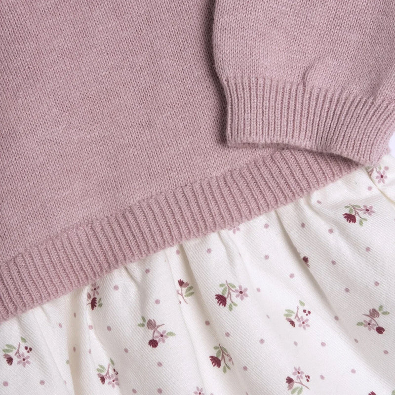 Chicco 2 PCS Long Sleeve Dress+Panties 11