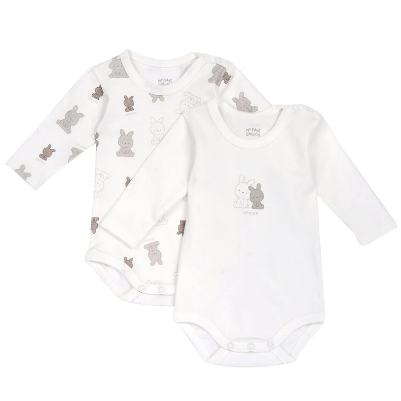 Chicco 2 PCS L/Sleeve Open Shoulder Bodysuit 30