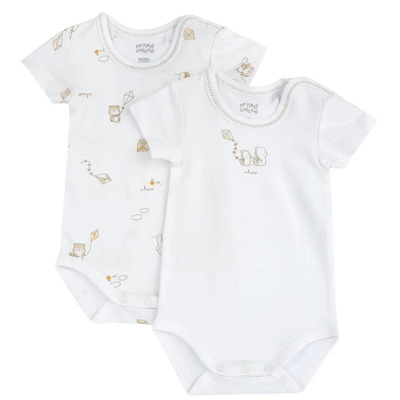 Chicco 2 PCS S/Sleeve Open Shoulder Bodysuit 33