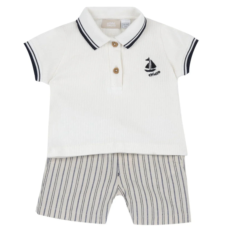 Chicco 2 PCS Polo + Short Pants 60