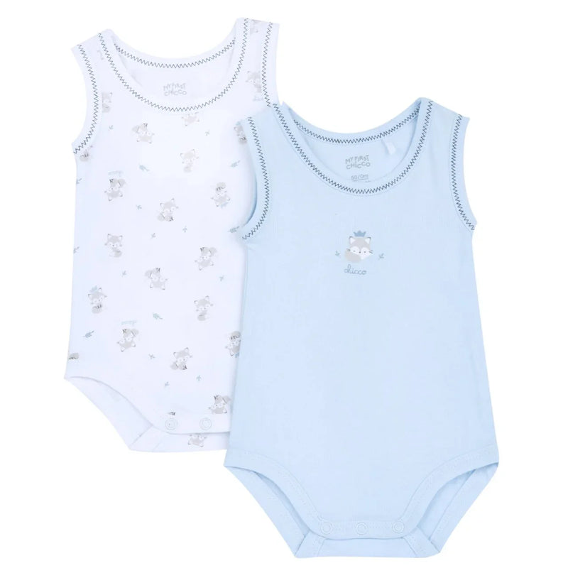 Chicco 2 PCS Set Sleeveless Bodysuit 21