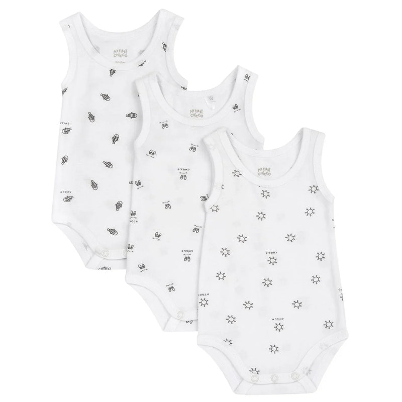 Chicco 3 PCS Set Sleeveless Bodysuit 33