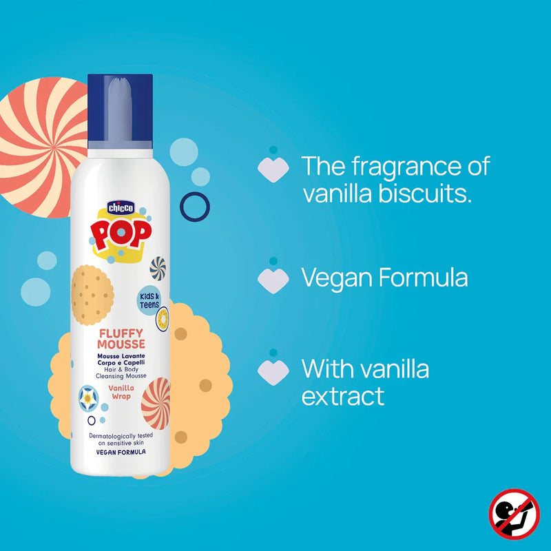 Hair&Body Cleansing Mousse Vanilla Wrap 200Ml