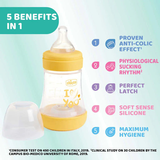 PERFECT 5 Feeding bottle 150ml - SLOW flow
