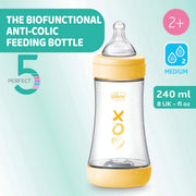 PERFECT 5 Feeding bottle 240ml - MEDIUM flow