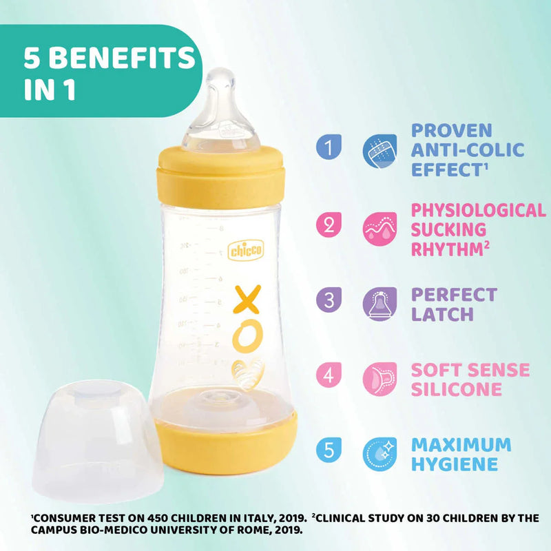 PERFECT 5 Feeding bottle 240ml - MEDIUM flow