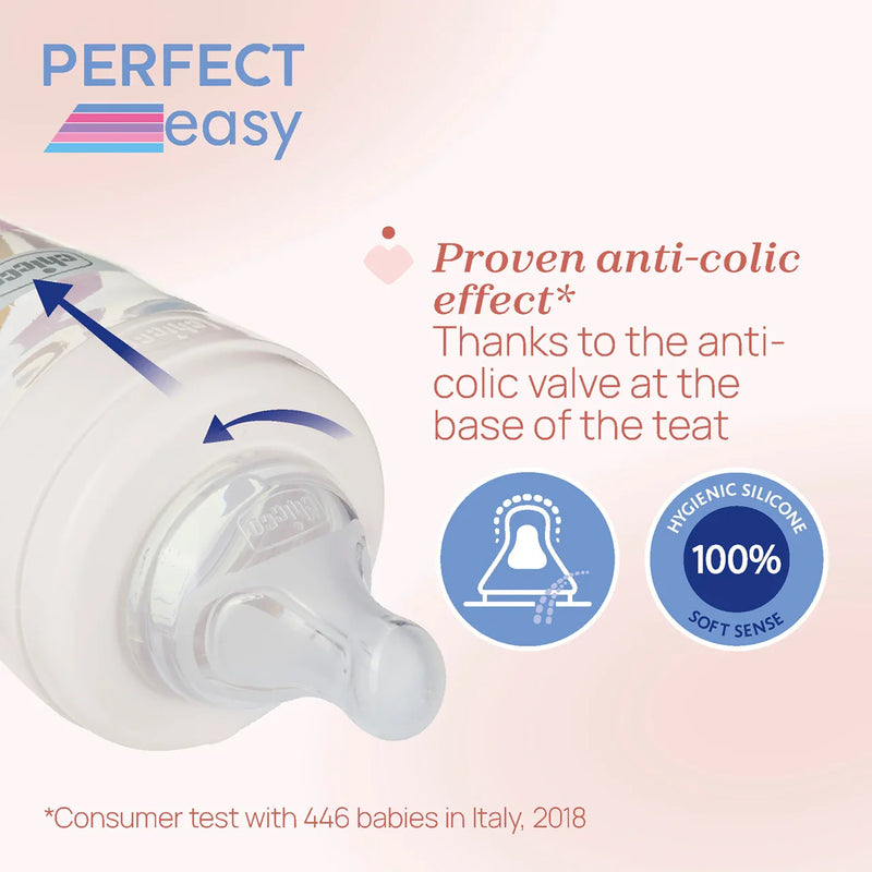 PERFECT EASY Glass Feeding Bottle 150 ml Slow Flow