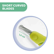 Short blade scissors