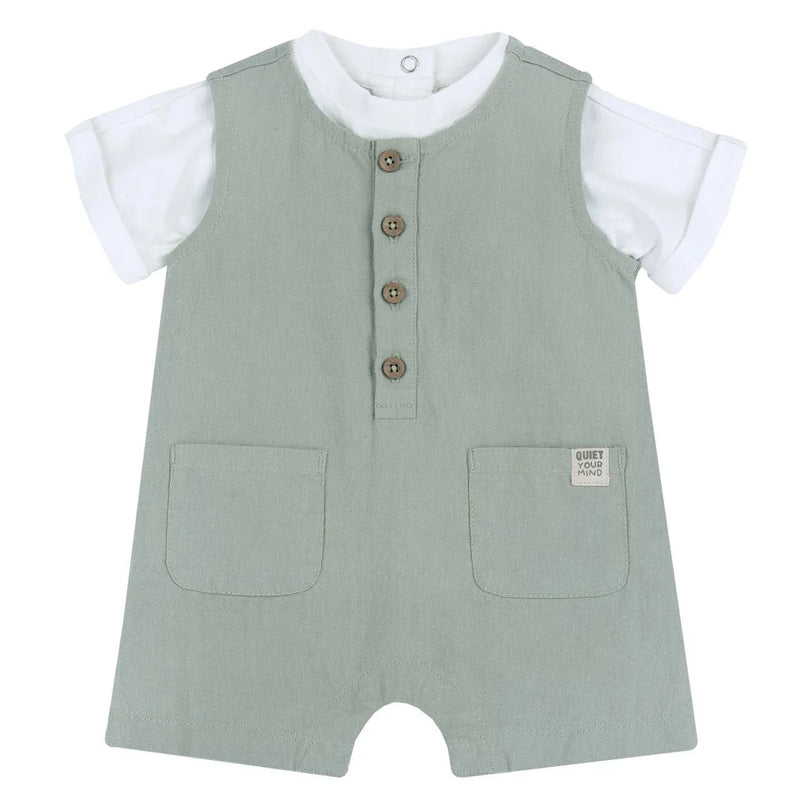 2 PCS T.Shirt+ Short Overalls